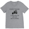 motorbike i don't snore biker's biker V-Neck Tee