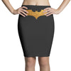 Batman Gold Logo Pencil Skirts