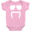 aviator sunglasses horseshoe fu manchu biker mustache Baby Onesie