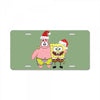 spongebob squarepants and patrick christmas License Plate