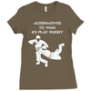 alternatives to war play rugby Ladies Fitted T-Shirt