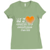 my heart basketball Ladies Fitted T-Shirt
