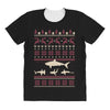 christmas ugly shark All Over Women's T-shirt