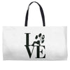 LOVE MY DOG Weekender Totes