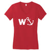 w anchor funny pub joke Women's V-Neck T-Shirt