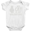 my cat is my valentine Baby Onesie