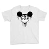 skull mickey cartoon Youth Tee