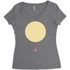 minimal solar system Women's Triblend Scoop T-shirt