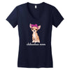 chihuahua mom Women's V-Neck T-Shirt