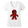 deadpool robot Women's V-Neck T-Shirt