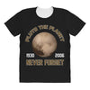 pluto the planet never forget All Over Women's T-shirt