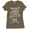 manners maketh man Ladies Fitted T-Shirt