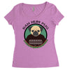 bah hum pug Women's Triblend Scoop T-shirt