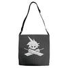 cloud and crossbusters Adjustable Strap Totes