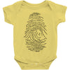 darwin's fingerprint Baby Onesie