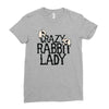 crazy rabbit lady Ladies Fitted T-Shirt