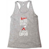 i bake because punching people is frowned upon Racerback Tank