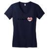its my Heart Women's V-Neck T-Shirt