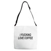 i love coffee Adjustable Strap Totes