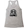 evil skull humor Racerback Tank