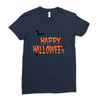 happy halloween . Ladies Fitted T-Shirt