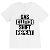 gas clutch shift repeat V-Neck Tee