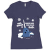buddy the elf sweater bye buddy hope you find your dad Ladies Fitted T-Shirt