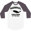 narwhal whale 3/4 Sleeve Shirt