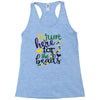 i'm just here for the beads Racerback Tank