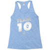 team 10  silver Racerback Tank
