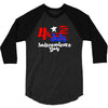 happy independence day the united states 3/4 Sleeve Shirt