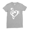 musik notes Ladies Fitted T-Shirt