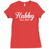 hubby since 2015 funny Ladies Fitted T-Shirt