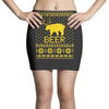 ugly sweater party beer bear funny Mini Skirts