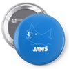 jaws chalk board movie licensed cotton blend adult Pin-back button