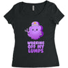 working off my lumps Women's Triblend Scoop T-shirt