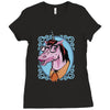unicorn nerd graphic Ladies Fitted T-Shirt