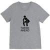 product square V-Neck Tee