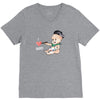 Cute Baby Painter's Dad Love V-Neck Tee