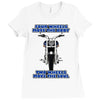 funny , fourtwo wheels, ideal gift, birthday present Ladies Fitted T-Shirt