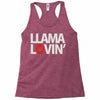 llama lovin' lover Racerback Tank
