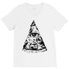 illuminati pizza V-Neck Tee