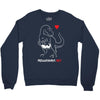 pregnant rex white and red color Crewneck Sweatshirt