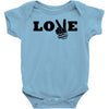love peace Baby Onesie