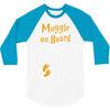 Muggle On Board Orange 3/4 Sleeve Shirt
