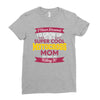 i never dreamed i'd grow up to be a super cool motocross mom but here Ladies Fitted T-Shirt