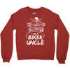 You Cant Scare Me I am Biker Uncle Crewneck Sweatshirt