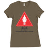 404 error girlfriend not found Ladies Fitted T-Shirt