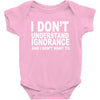 i don't ignorance Baby Bodysuit
