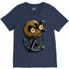 skull anchor V-Neck Tee